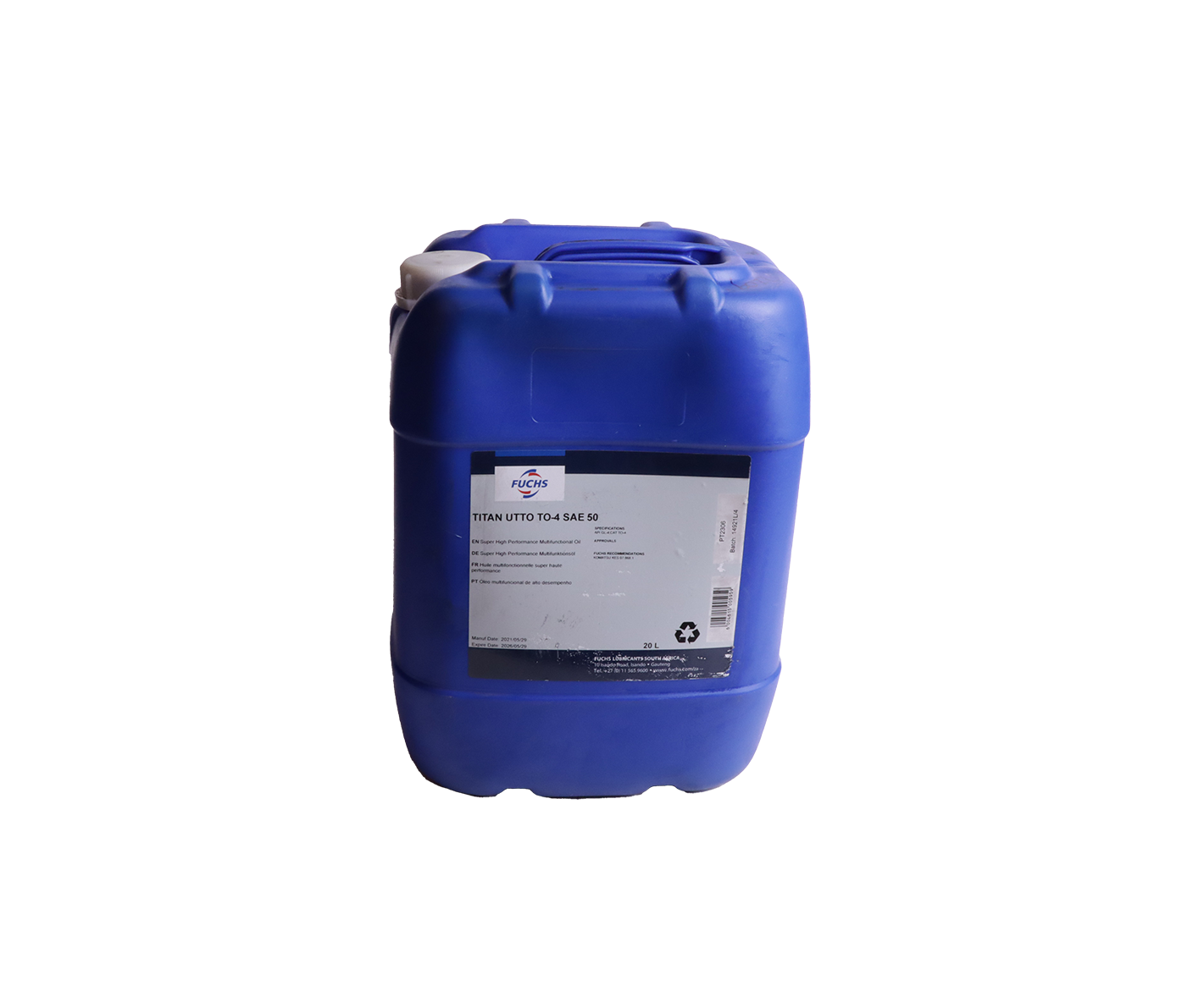 Titan Fuchs Oil Utto TO4 50 (20L) 2209 Agrimark