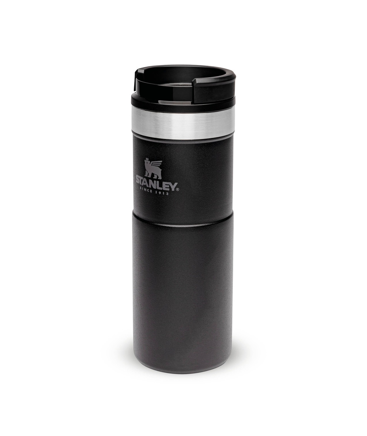 Stanley NeverLeak Travel Mug 470ml Black Agrimark