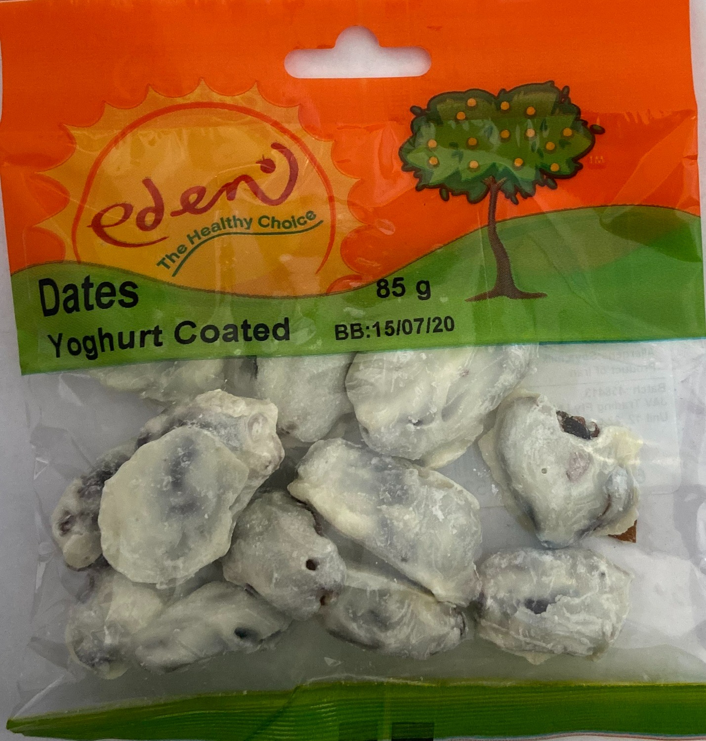 Eden Dates Yogurt Coated 85g Agrimark
