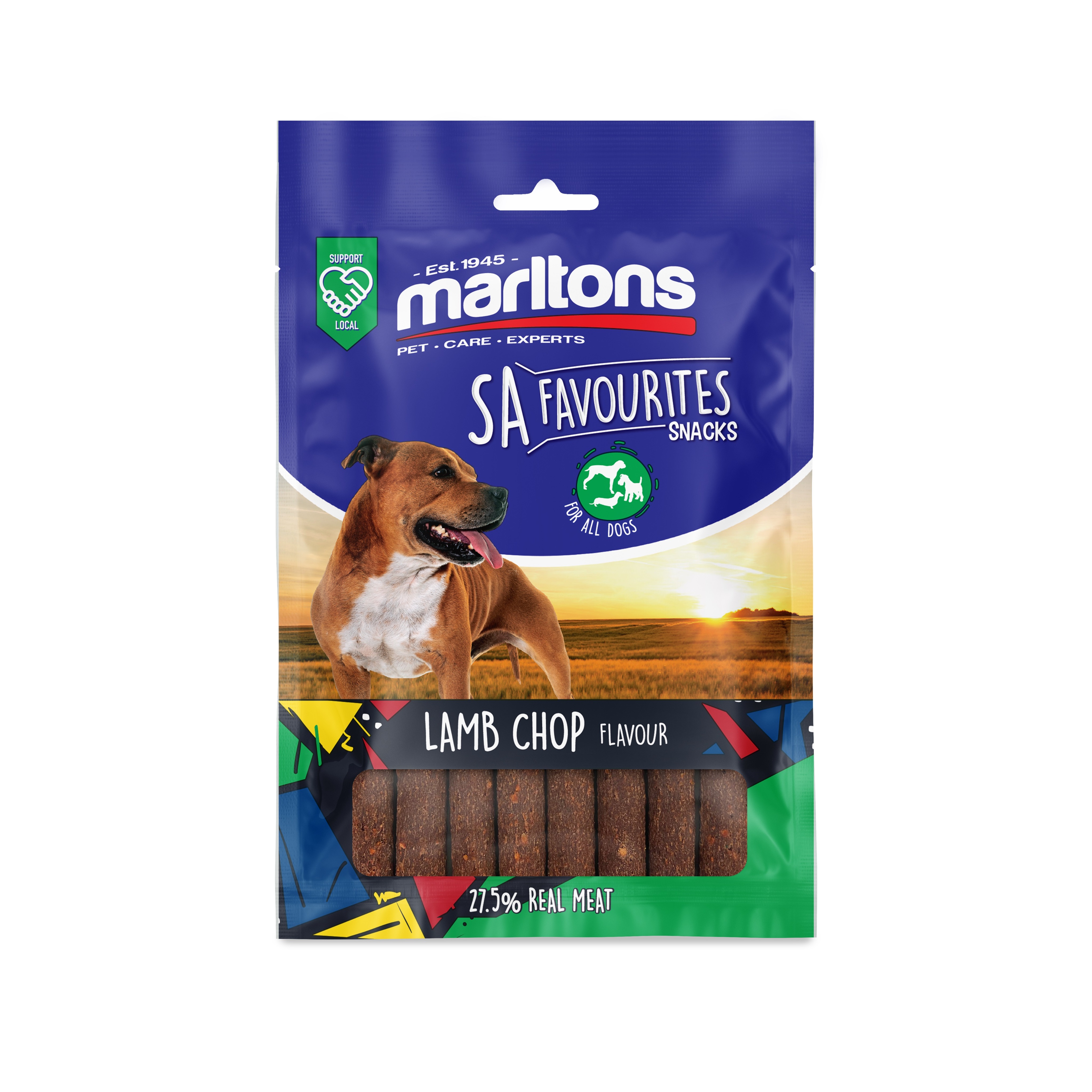Marltons SA Favourites Lamb Chop Dog Treats 100g Agrimark
