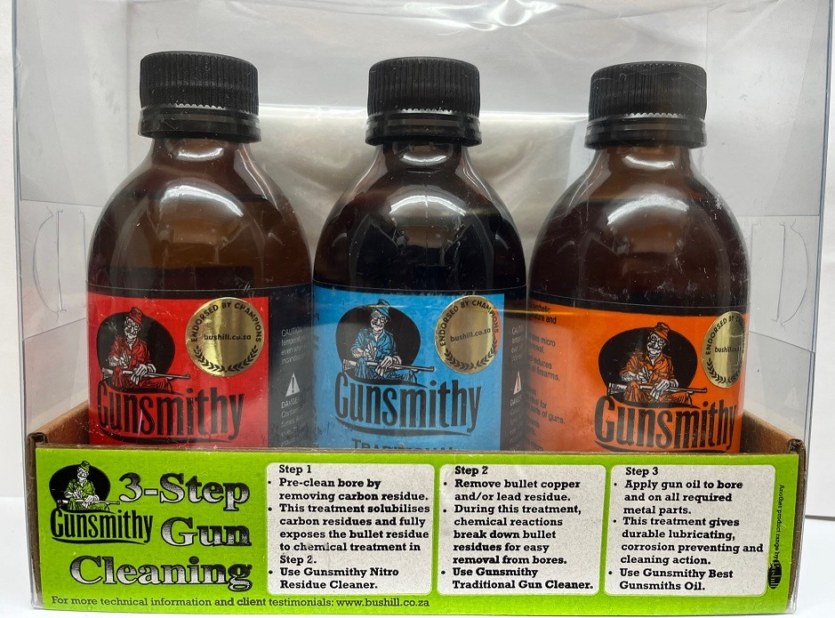 Gunsmithy 3 Step Bottle Cleaning Kit Agrimark