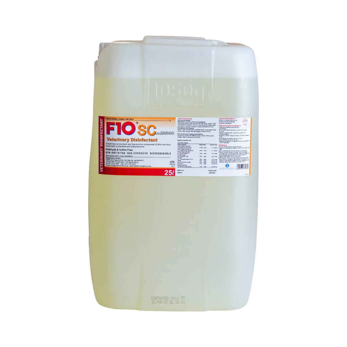 F10 Sc Disinfectant 25l Agrimark