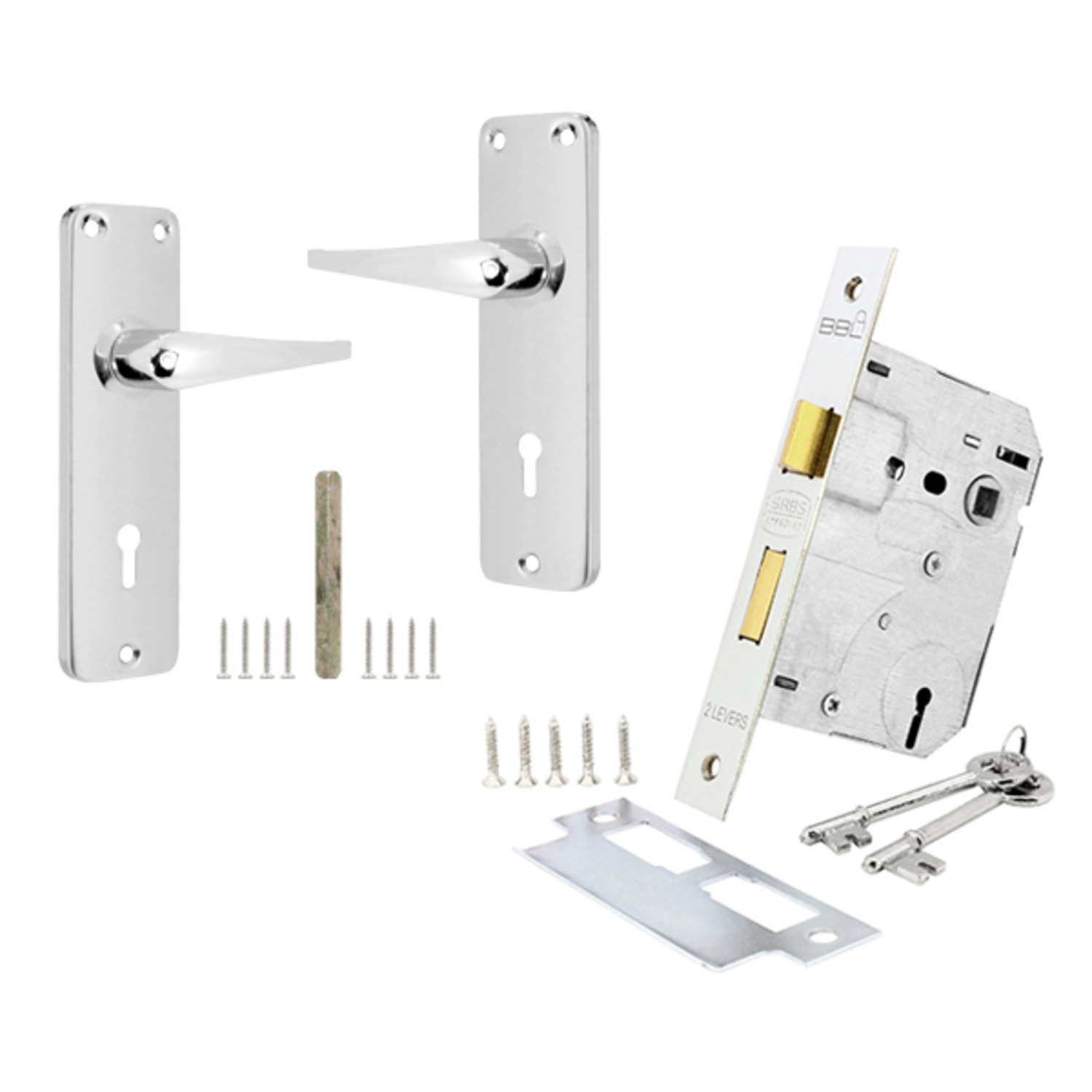 Key Ch Lock BBL PRESTIGE LOCKSET 2L Y-KEY CH | Agrimark