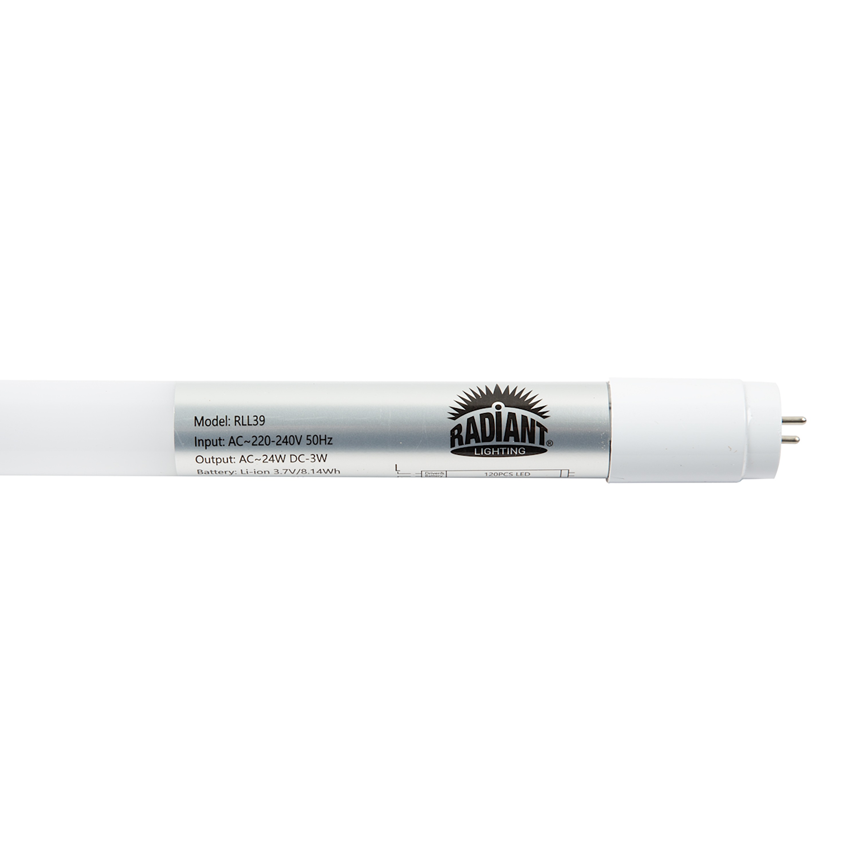 Radiant Led Rechar T8 Tube 24w 6500 1500 | Agrimark