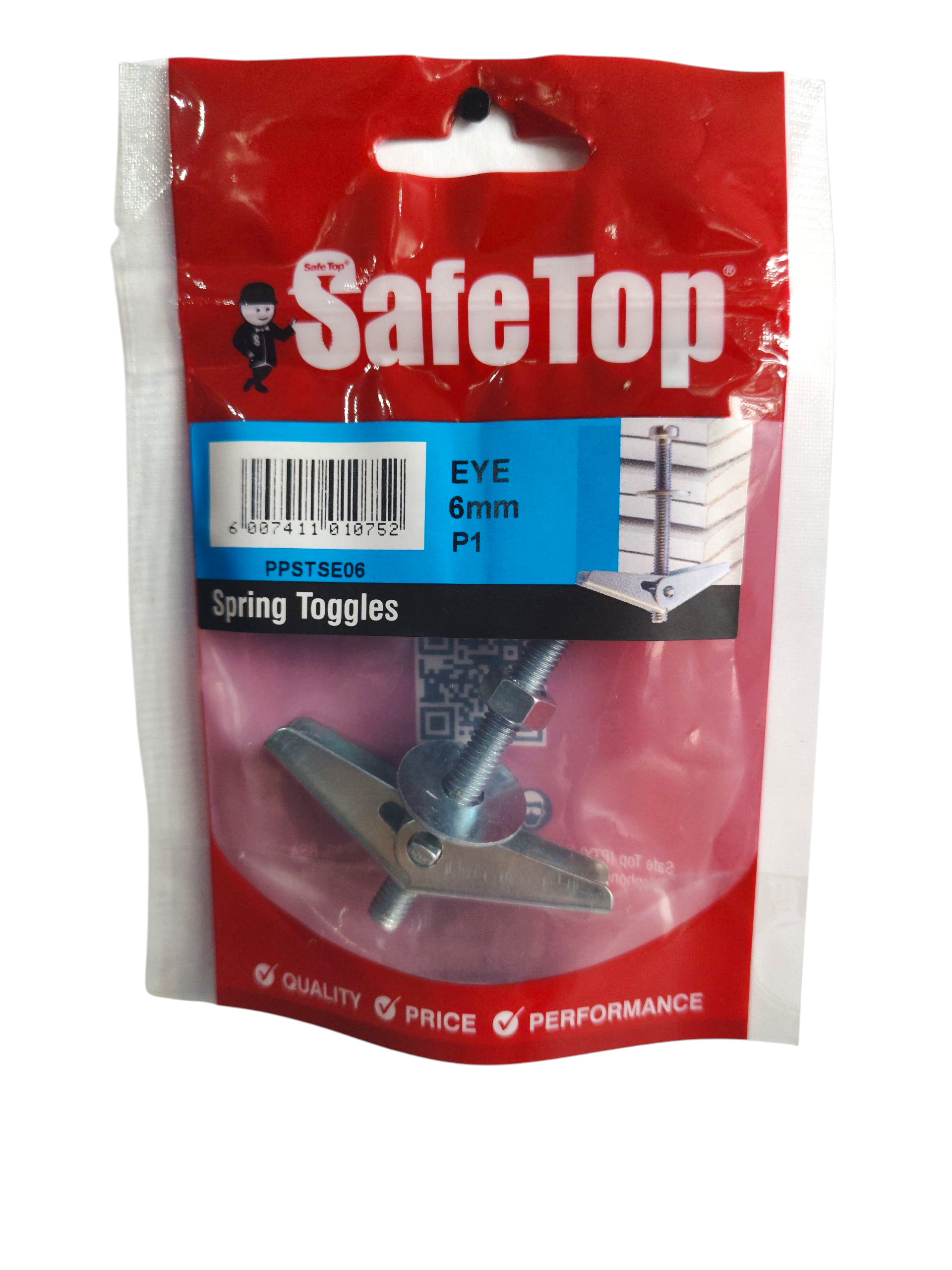 Stump Toggle Spring ST Spring Toggles Eye 6mm P1 | Agrimark