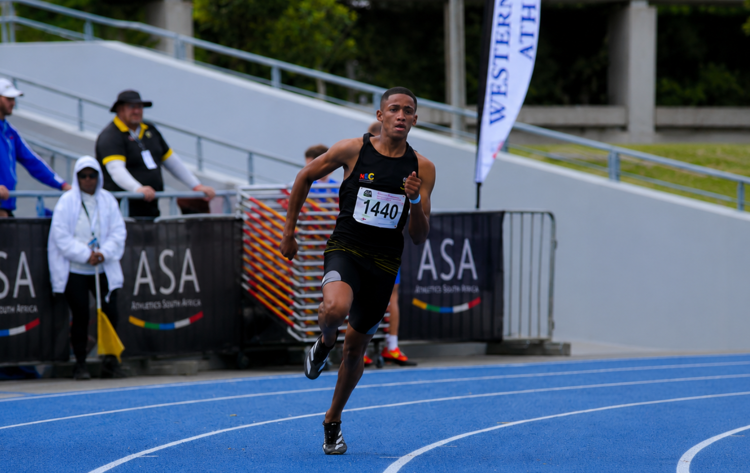 Backed to run: South African sprinter becomes fastest young man in the world