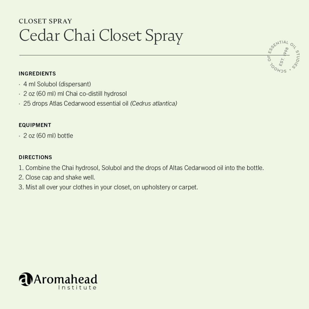Cedar Chai Closet Spray