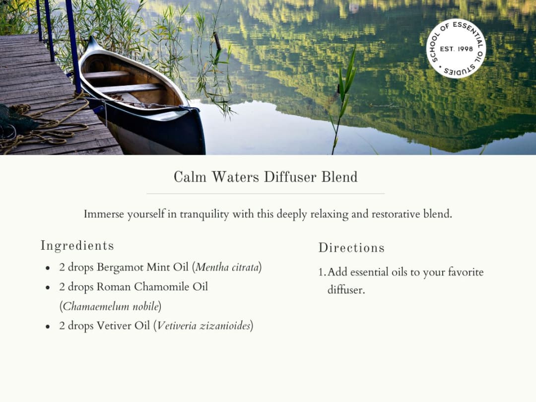 Calm Waters Diffuser Blend