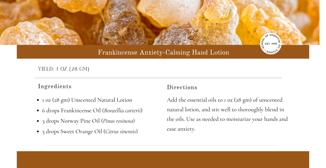 Frankincense Anxiety-Calming Hand Lotion