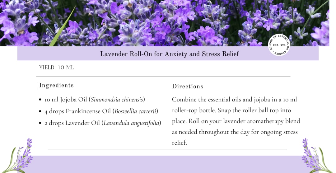 Lavender Roll-On for Anxiety and Stress Relief