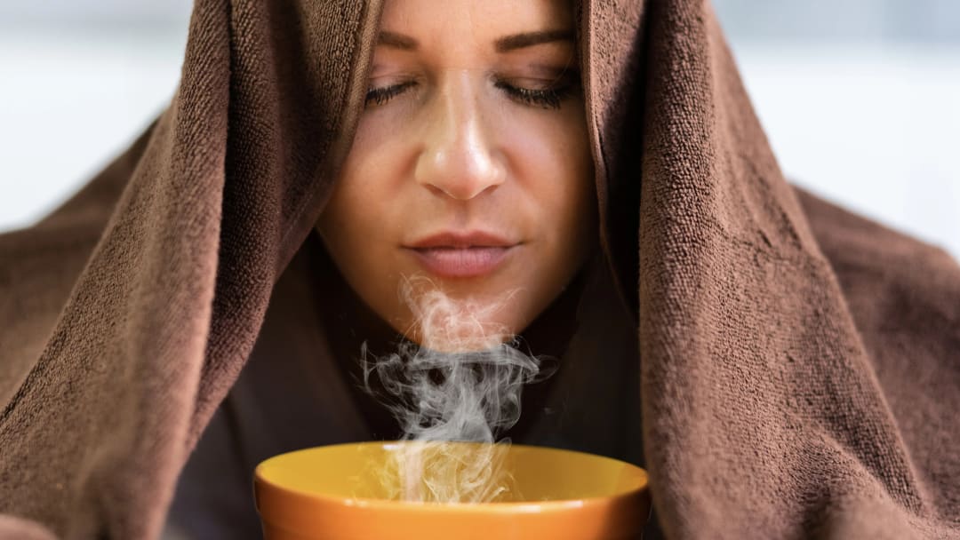 Make a Sinus Steam for Allergies