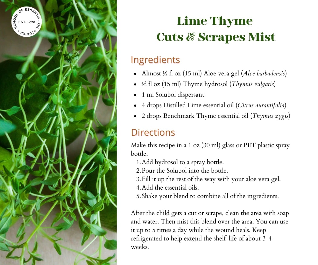 Lime Thyme Cuts & Scrapes Mist