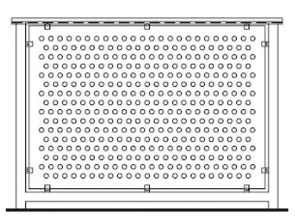 PERFORATED ALUMINUM FENCE