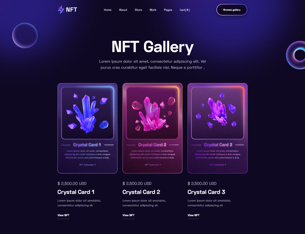 NFT website with Webflow