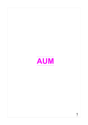 Aum — brochure image 1