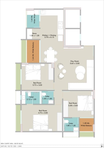 Jeevan Parag Appartment — brochure image 12