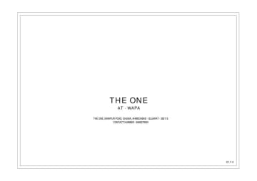 The One — brochure image 1