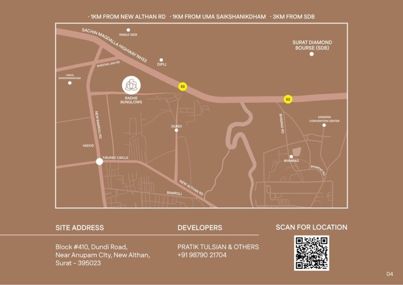 RADHEY BUNGLOWS - Image 4 RADHEY BUNGLOWS - Image 4 - Plotted Development in Surat