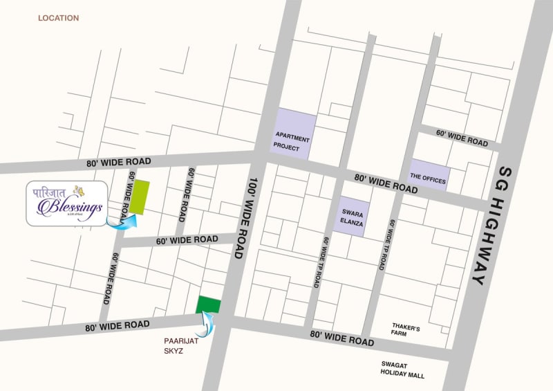 PAARIJAT BLESSINGS - Image 13 - Mixed Development in Gandhinagar