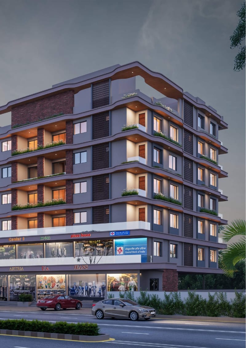 Rudraksh Luxuria Heights - Image 3 - Mixed Development in Navsari