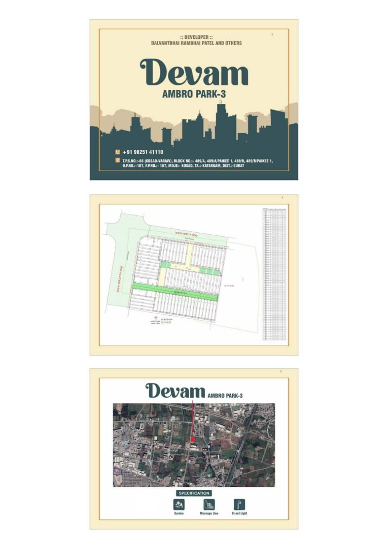 DEVAM AMBRO PARK-3 - Image 1 - Plotted Development in Surat