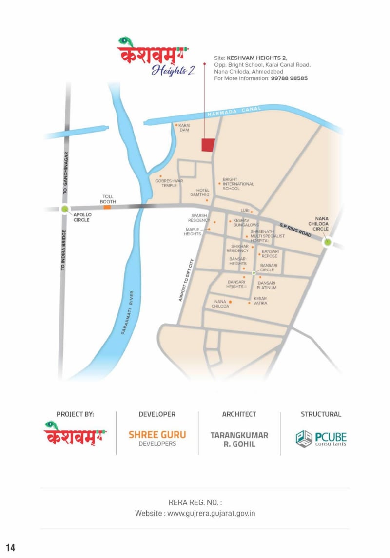 KESHVAM HEIGHTS 2 - Image 14 - Mixed Development in Gandhinagar