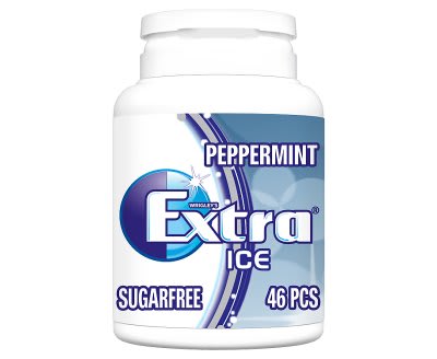 wrigley extra ice peppermint 46 pieces 64g