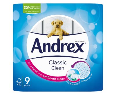 Andrex classic clean 9 roll