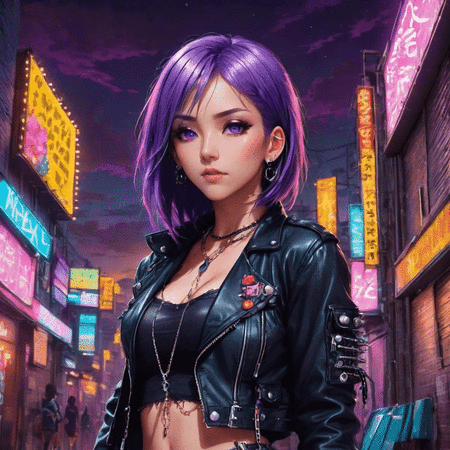 Violet the Cyberpunk Mage Avatar