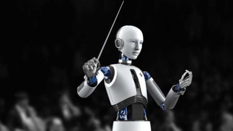 Több zenei darabot is egy androidos robot vezényelt egy dél-koreai koncerten