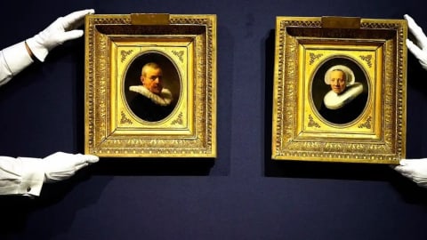 Kilenc és fél millió fontért kelt el két, újrafelfedezett Rembrandt-portré