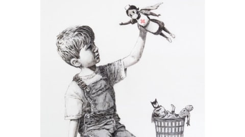 Banksy is planning to support British healthcare by auctioning one of his paintings
