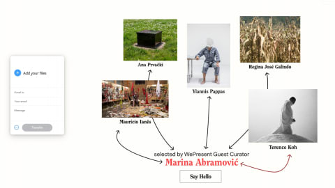 Marina Abramović partners with WeTransfer in a year-long project