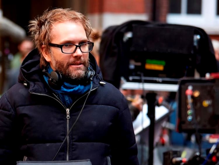 Florian Zeller Az apa forgatásán (forrás: imdb.com)