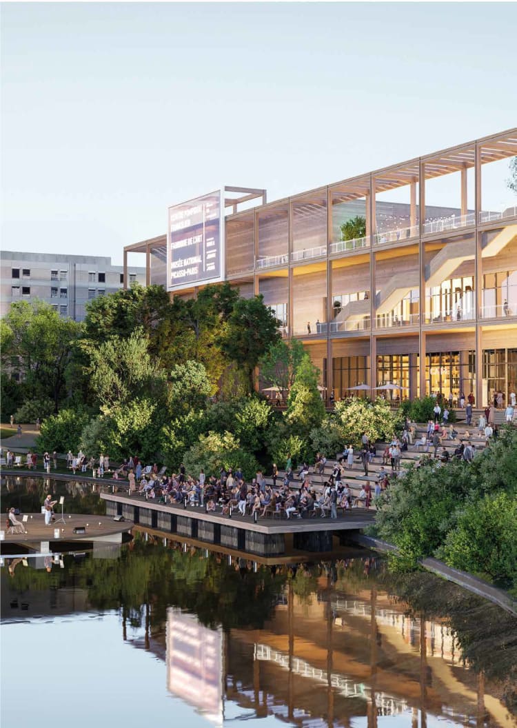 Az új központ látványterve forrás: a Département de l'Essonne Facebook-oldala