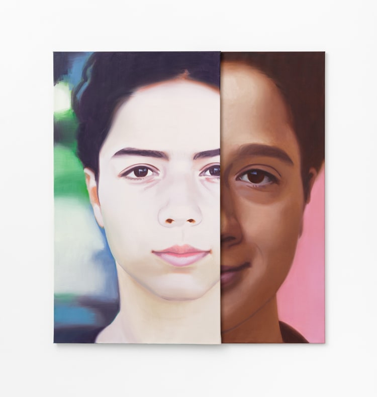 Birkás Ákos O.T. (23.1 A-L), 2001 olaj, vászon, 140x130 cm, AB4049 (forrás: Vintage Galéria)