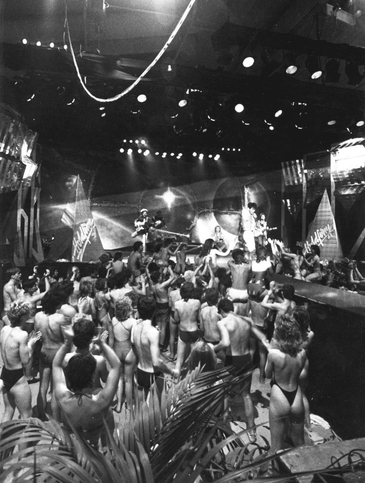 Szilveszteri műsor felvétele a Petőfi Csarnokban (forrás: Fortepan / Rádió és Televízió Újság)