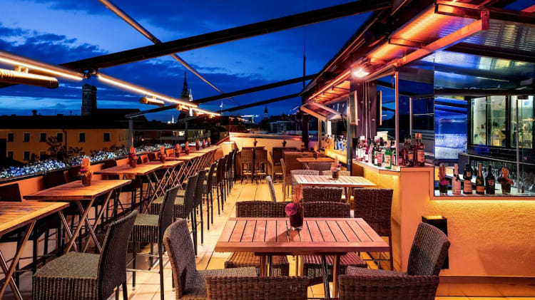 A hotel rooftopja (forrás: Deutsche Eiche)
