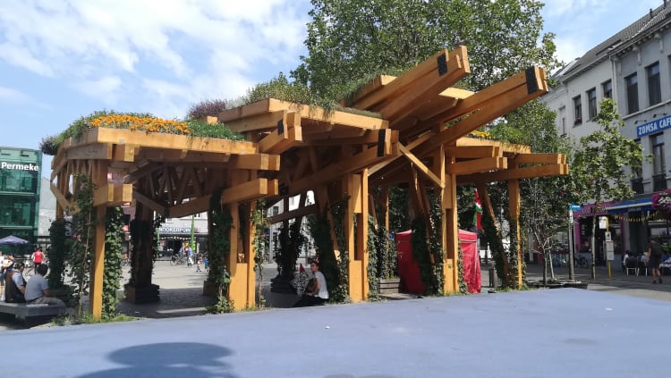Recetas Urbanas, Green Mountain (Zöld hegy), Antwerpen, 2018 (fotó: Recetas Urbanas)