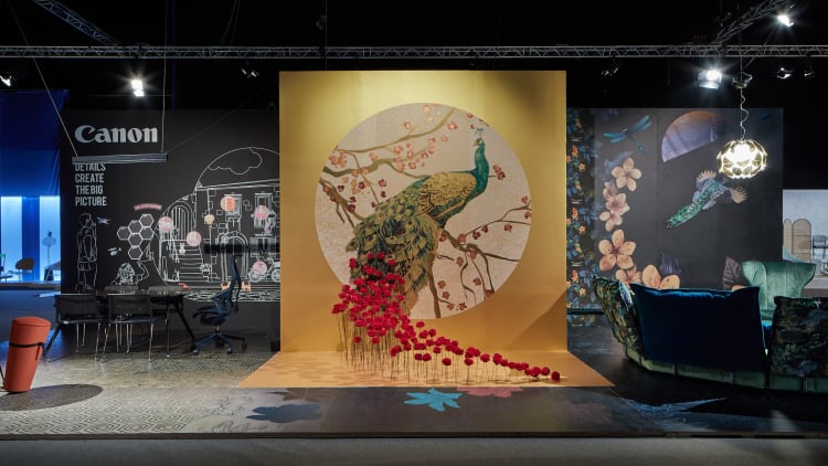 Dessin Design egyedi faltapéták a Salon Budapest Canon standján (fotó: Barbay Csaba)