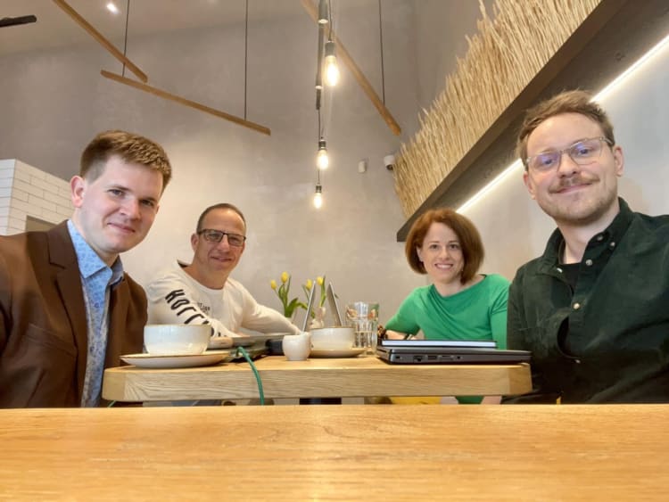 A ReStageGruoup csapata (balról jobbra): Móricz Máté, dr. Egri Gábor, Meczner Vera és Papp Endre (forrás: ReStageGroup)