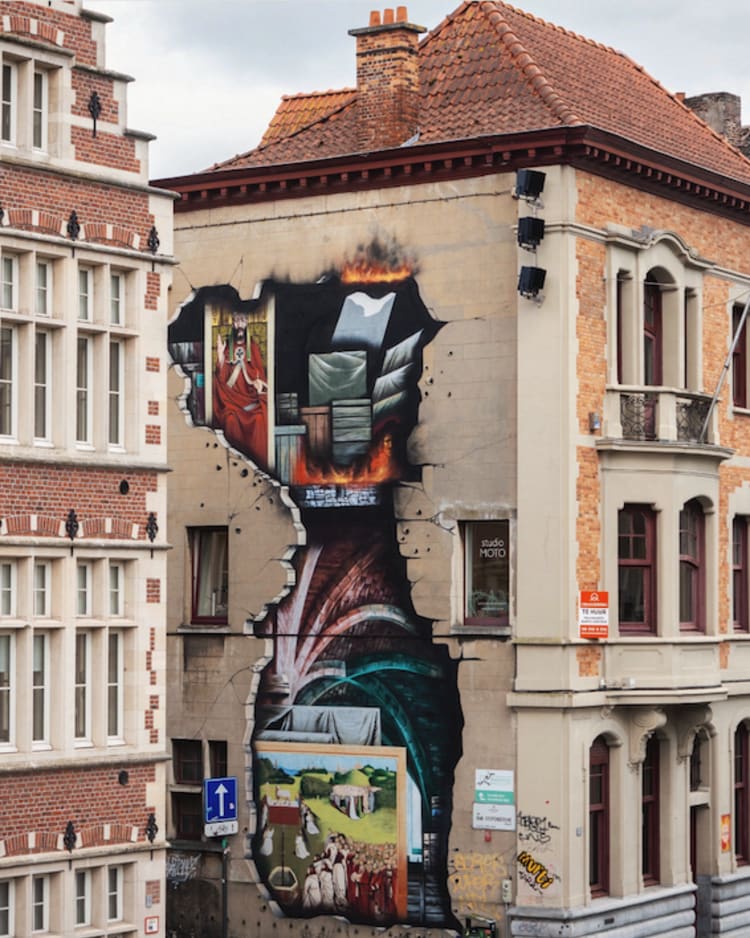 Graffiti Gentben (forrás: Visit Gent)
