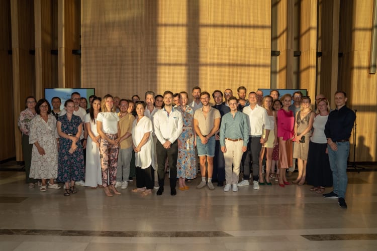 A 2025-os Perspektíva Mentorprogram résztvevői a program záróeseményén a Müpában (fotó: Pixolar Photography)