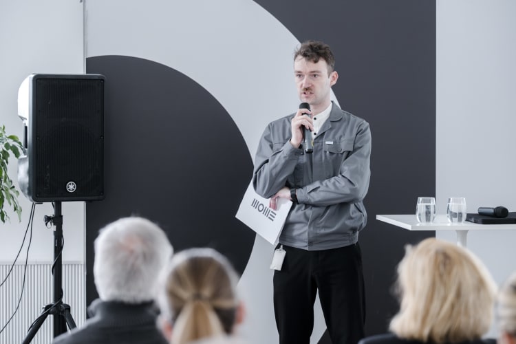 Krasz Ádám a MOME TechPark megnyitóján