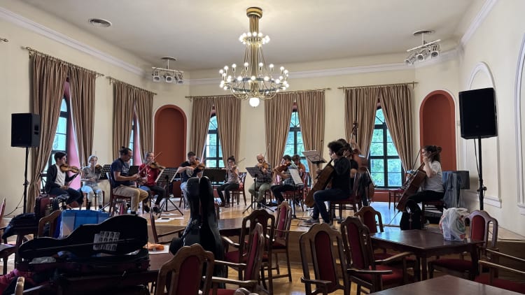 Próbál az Anima Musicae Kamarazenekar (forrás: Németh Flóra)
