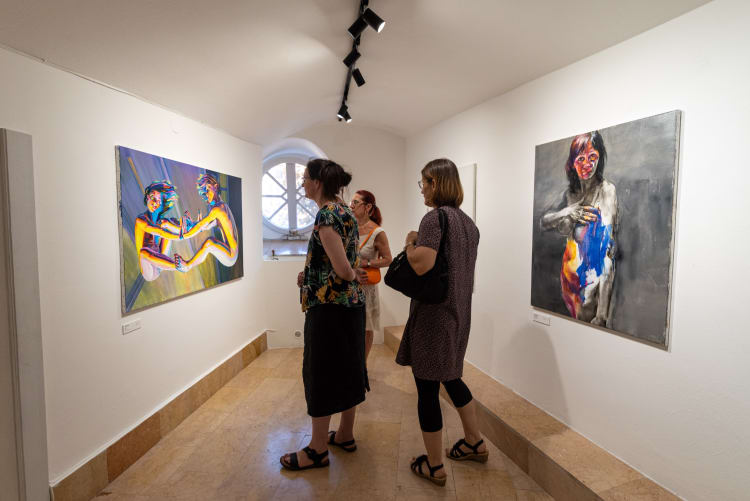 Részlet a LOKART 3.0 kiállításból az Ancora Contemporary Art Galleryben