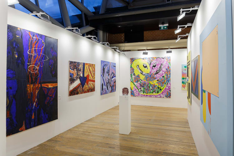 Részlet a A 2023-as Budapest Contemporary Képzőművészeti Vásárból (fotó: Csenki Bianka) 