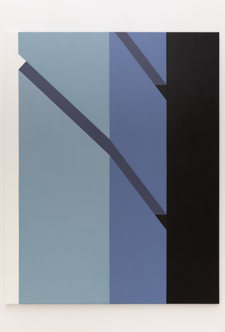 Nádler István: Essen, 1972, akril, vászon, 162 x 130 cm (forrás: Einspach &amp; Czapolai Fine Art)