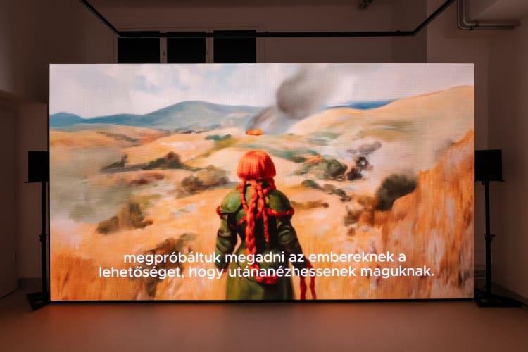 Részlet Holly Herndon és Mat Dryhurst xhairymutantx című munkájából (fotó: Réthey-Prikkel Tamás)