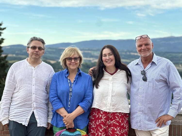 Dragomán György, Péterfy-Novák Éva, Szabó T. Anna és Péterfy Gergely (forrás: Péterfy Gergely)